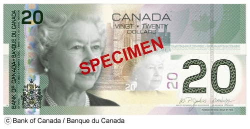 canadian 20 dollar bill back. canada-20-o. The 20-dollar