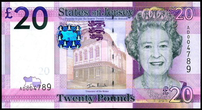 Jersey's 20 Pound note