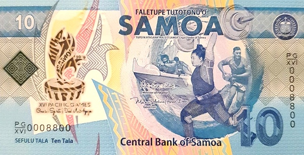 Samoa 100 Tala Banknote UNC 2017 P-44 ND 