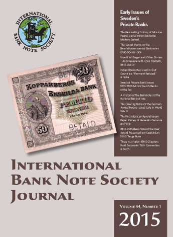 IBNS Journal Cover: Volume 54 Issue 1